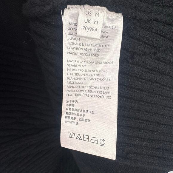 Free People OB1185399 Emmaline Mini Dress Balloon Sleeves Black Size Medium NWT - Picture 10 of 13